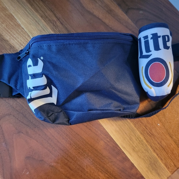 Accessories Miller Lite Fanny Pack With Size Beer Holder Poshmark